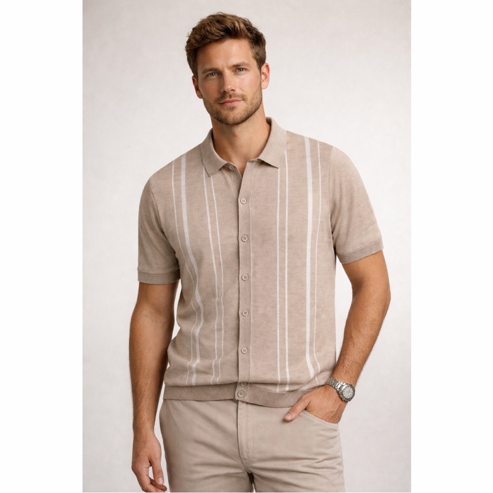 Marc Asher New York Knit Button Down Shirt XL NWT‎